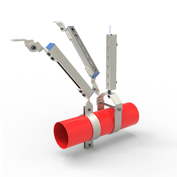 单管侧纵向抗震直吊架